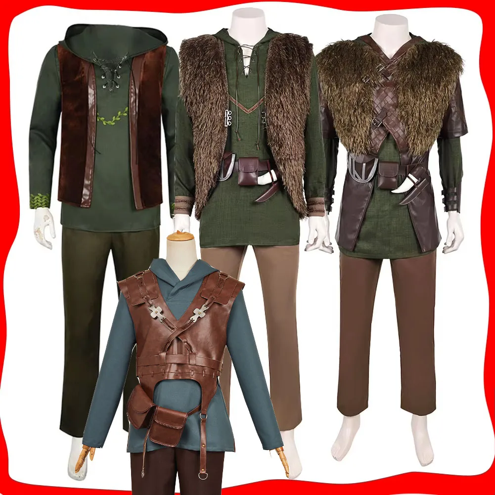 

4Styles Hiccup Cosplay Roleplay Costume 2025 Movie Dragon Disguise Clothing Vest for Male Fantasy Halloween Carnival Party Suit