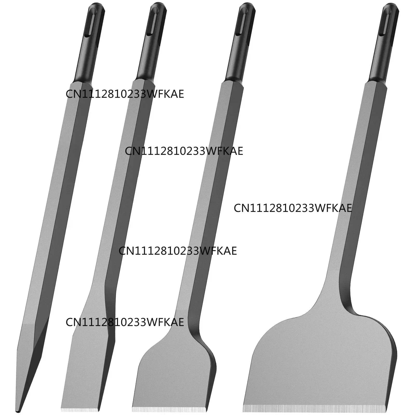 4Pcs SDS Plus Floor Scraper Electric Hammer Replaceable Blade Scaling Chisel Shovel for Tile Brick Concrete Wall Removal Tools