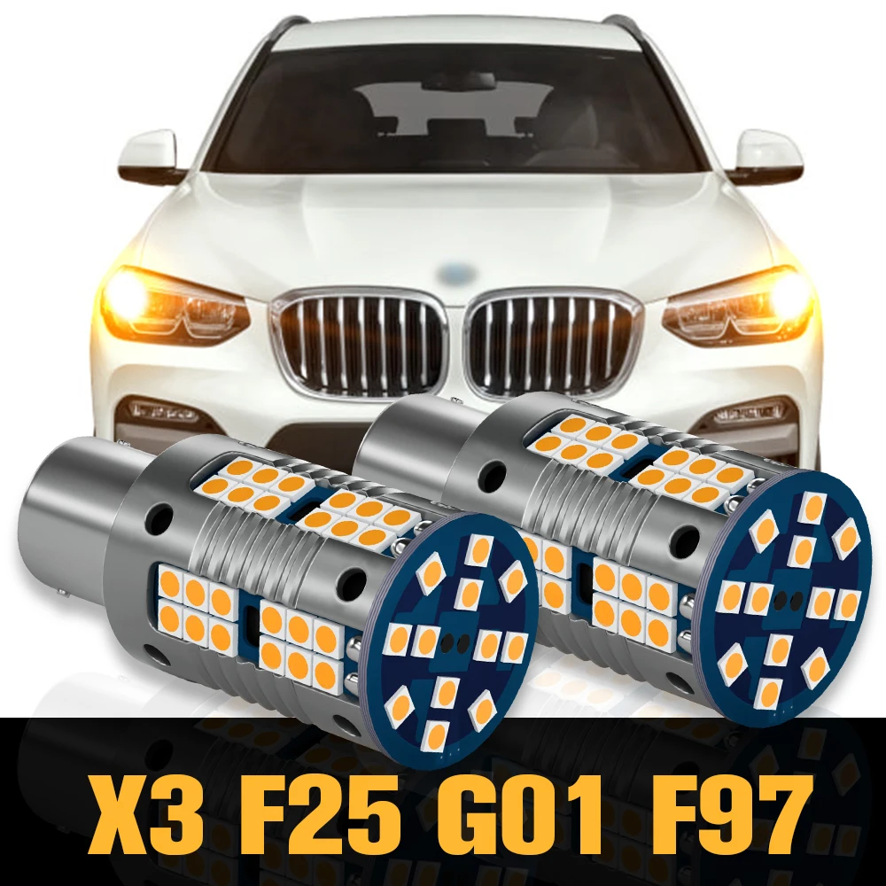 

2pcs Canbus LED Turn Signal Light Lamp Accessories For BMW X3 F25 G01 F97 2010 2011 2012 2013 2014 2015 2016 2017