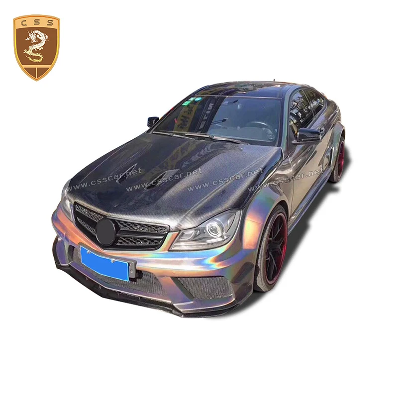 Real Carbon Fiber Hood Engine Cover Bonnet For Benz C-class W204 C63 (507) Car Auto Modification Accessories 2012 2013 2014