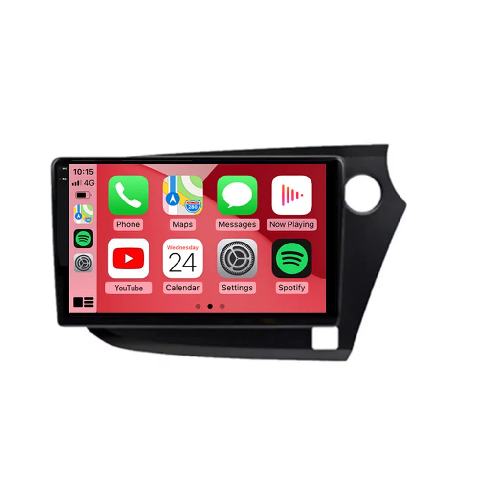 Nawigacja Android 14 GPS Audio Autoradio WIFI Dla Honda Insight 2 RHD 2009-2014 Carplay Samochodowy Odtwarzacz Wideo Multimedialny Radio 4G