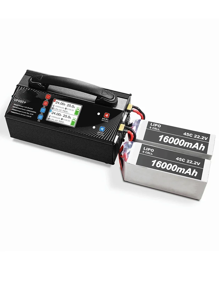 Up600 Lithium Battery Charger 1200W Dual-Channel 25A Balanced Charging Model Aircraft UAV 2-6s Two-Way