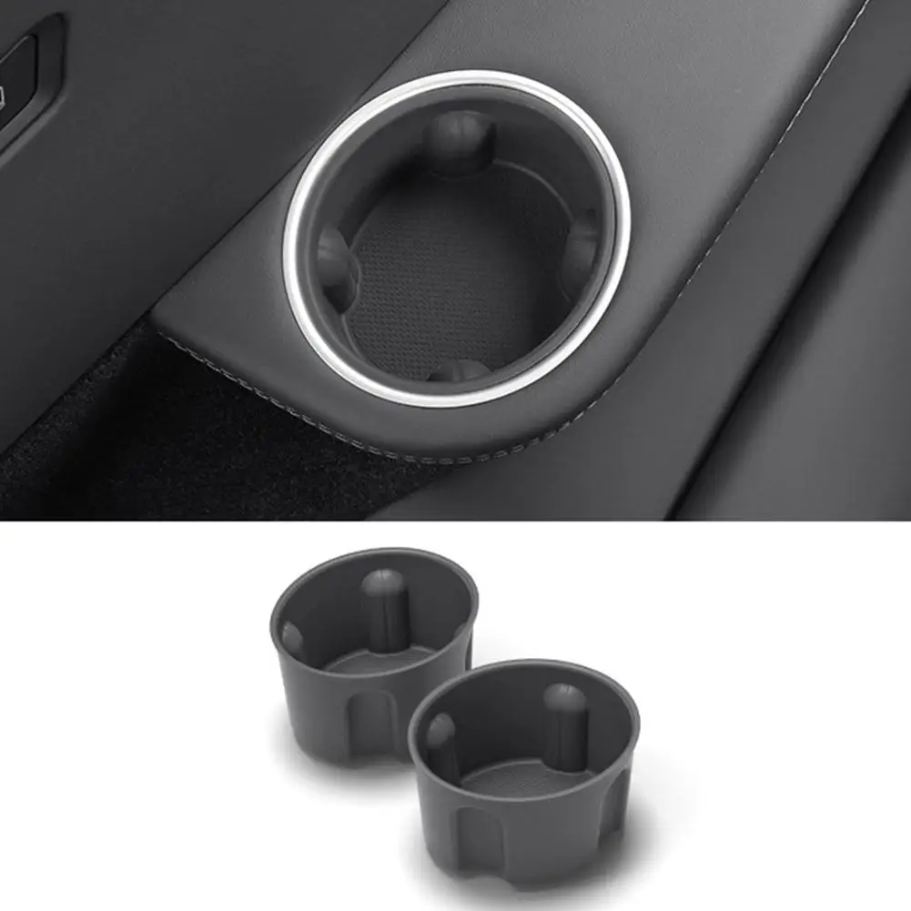 For Tesla Model Y L 2026 Silicone Three Drain Cup Covers Car Beverage Holder Storage Compartment Car Sticker Car Decoration