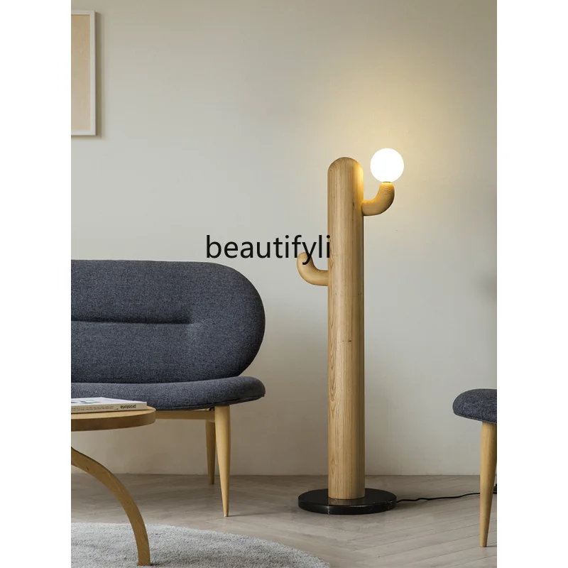 Personalized Designer Creative High-Looking Solid Wood Floor Lamp Living Room Sofa next to Bedroom Bedside home accessories