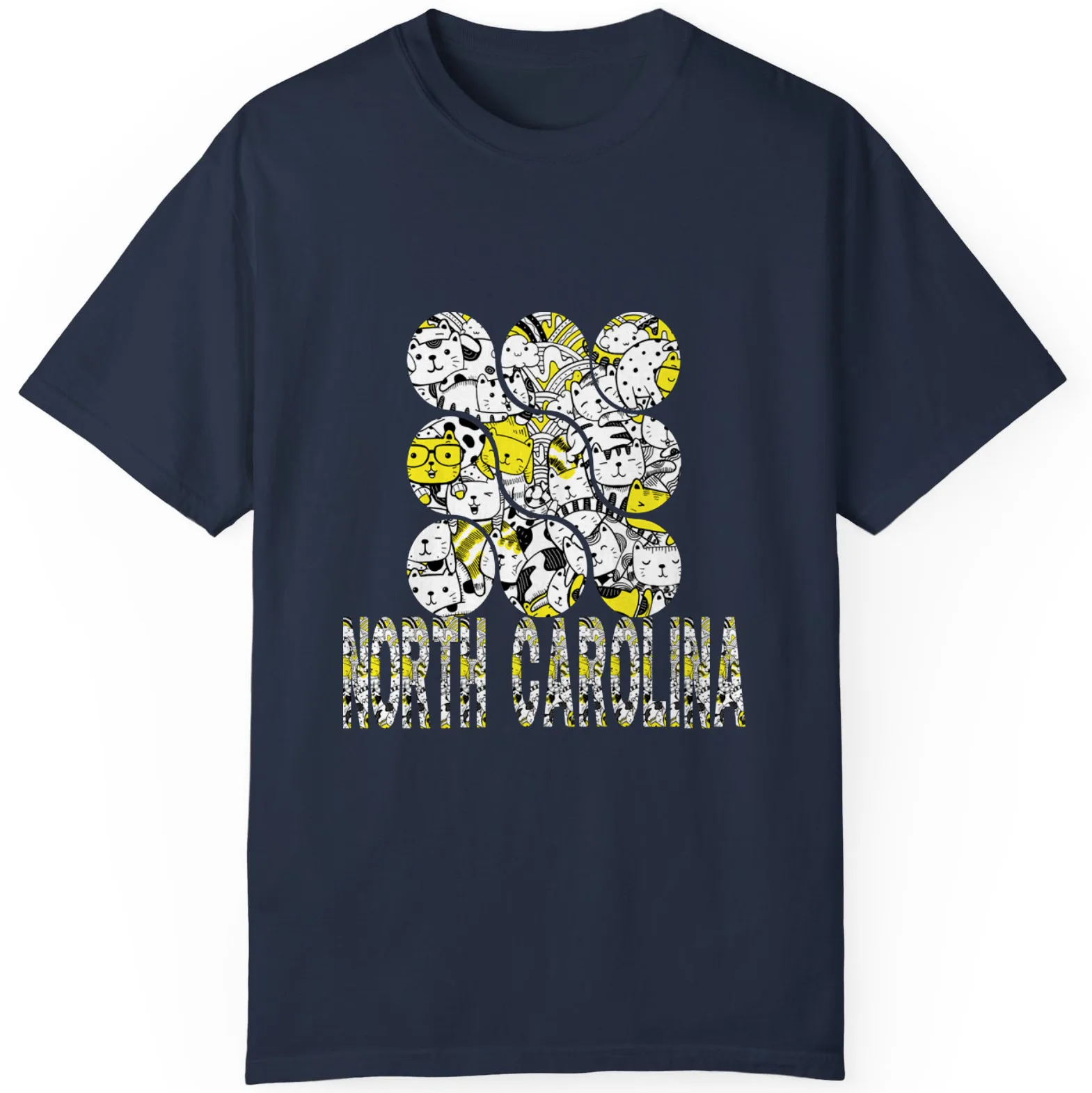 Cat and Friends At North Carolina Best Gift Carolina Day Unisex T-Shirt S-5XL