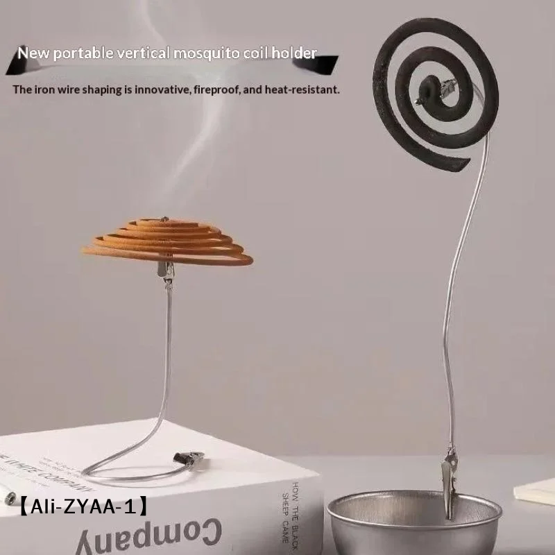 【A】Metal Incense Clip For Mosquito Coil And Incense Stick Desktop Clamp Garden Tool Fragrance Diffuser Home Decor