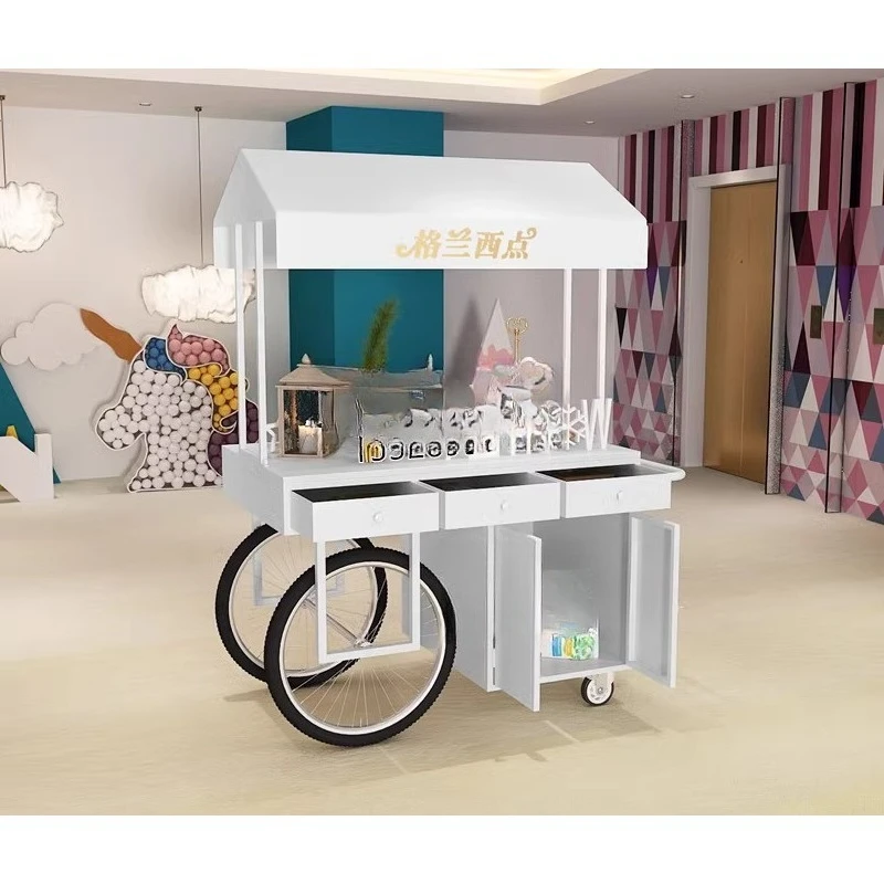 

European wrought iron float, stall car, outdoor display, sales truck, shopping mall promotion with drawer