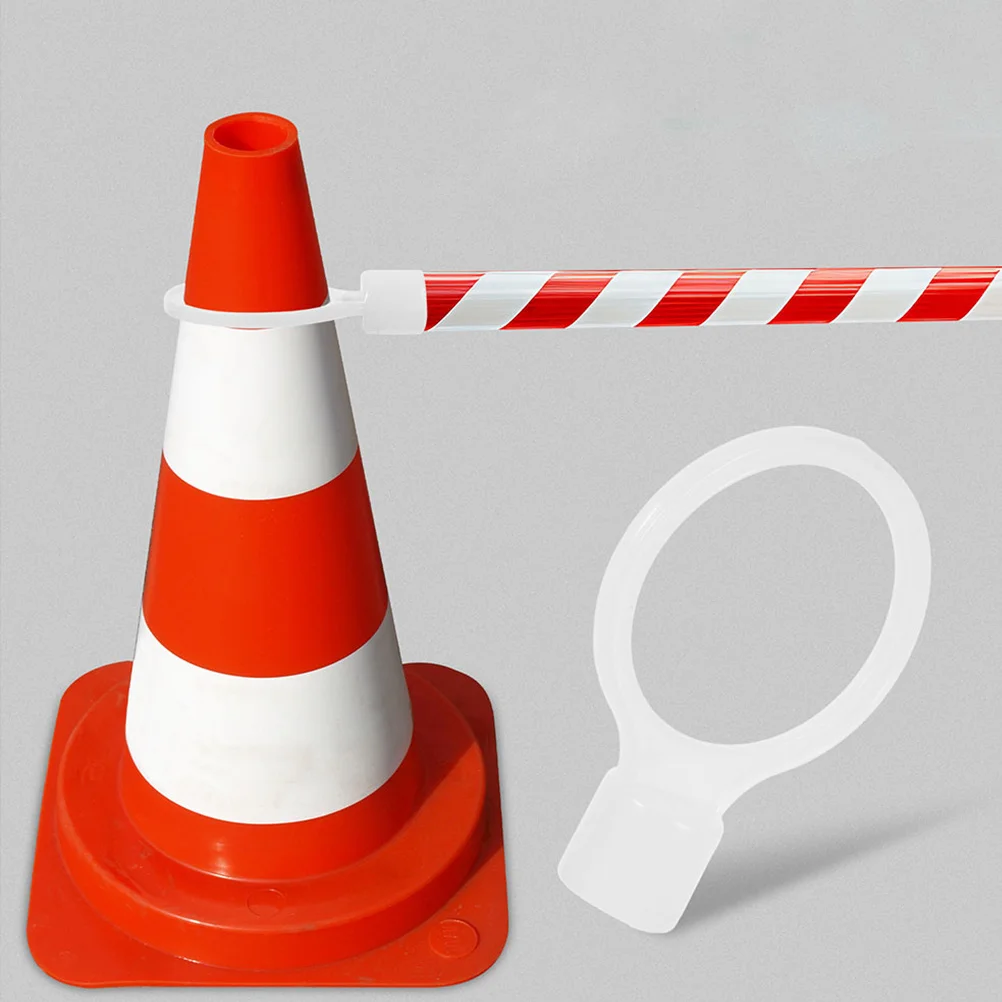 

6Pcs Safety Cone Connector Durable Plastic Chain Link for Road Construction Driveway Parking Accessories Plastic Chain Connector