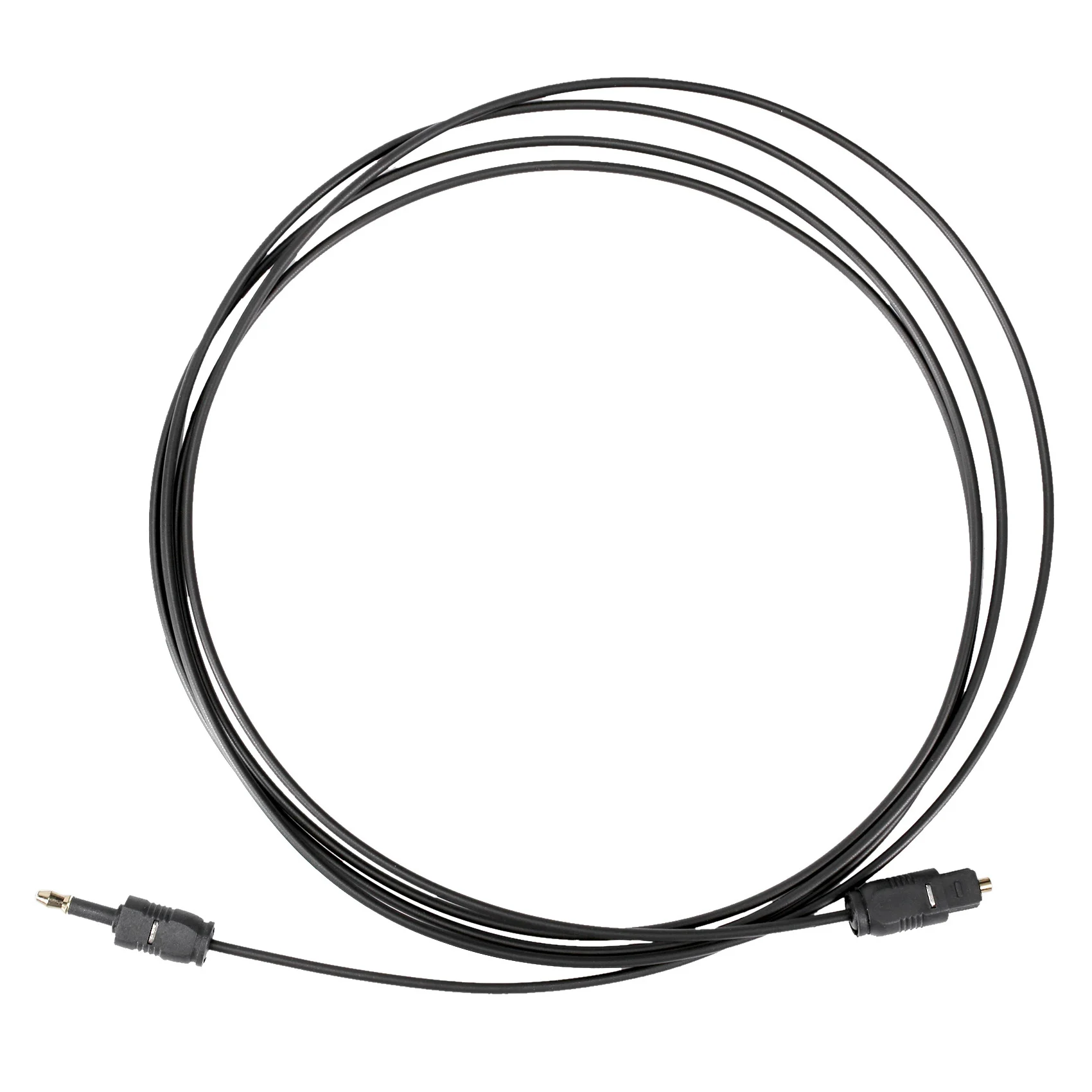 Cable de Audio óptico Digital SPDIF, Mini enchufe de 2M, 3,5mm, línea de fibra óptica