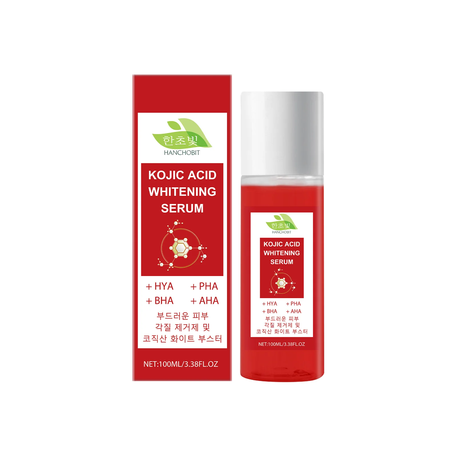 

Whitening Serum with Hyaluronic Acid (HYA) & Beta Hydroxy Acid (BHA) - Brightening for Dark Spots, Even Skin Tone