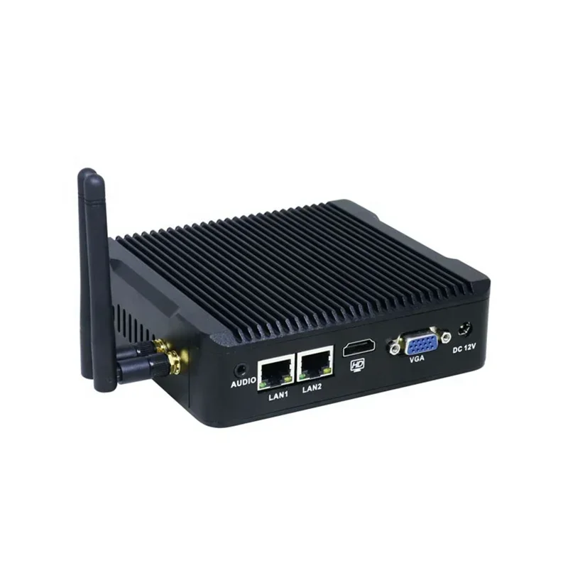 j1900 Industrial embedded pc 12v desktop mini pc with pci express slot