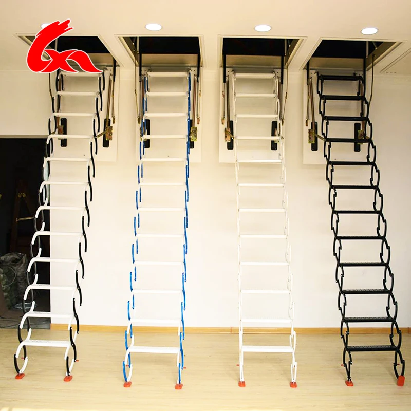 yyhcEasy folding extension attic aluminium ladder manufacturer