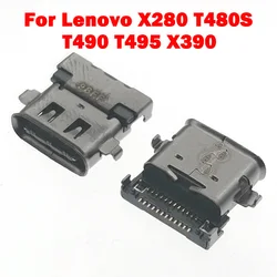 1-10pcs USB TYPE C Jack DC Power Port Connector For Lenovo ThinkPad X280 T490 T480S X390 L13 T590 Laptop USB-C Socket Jack