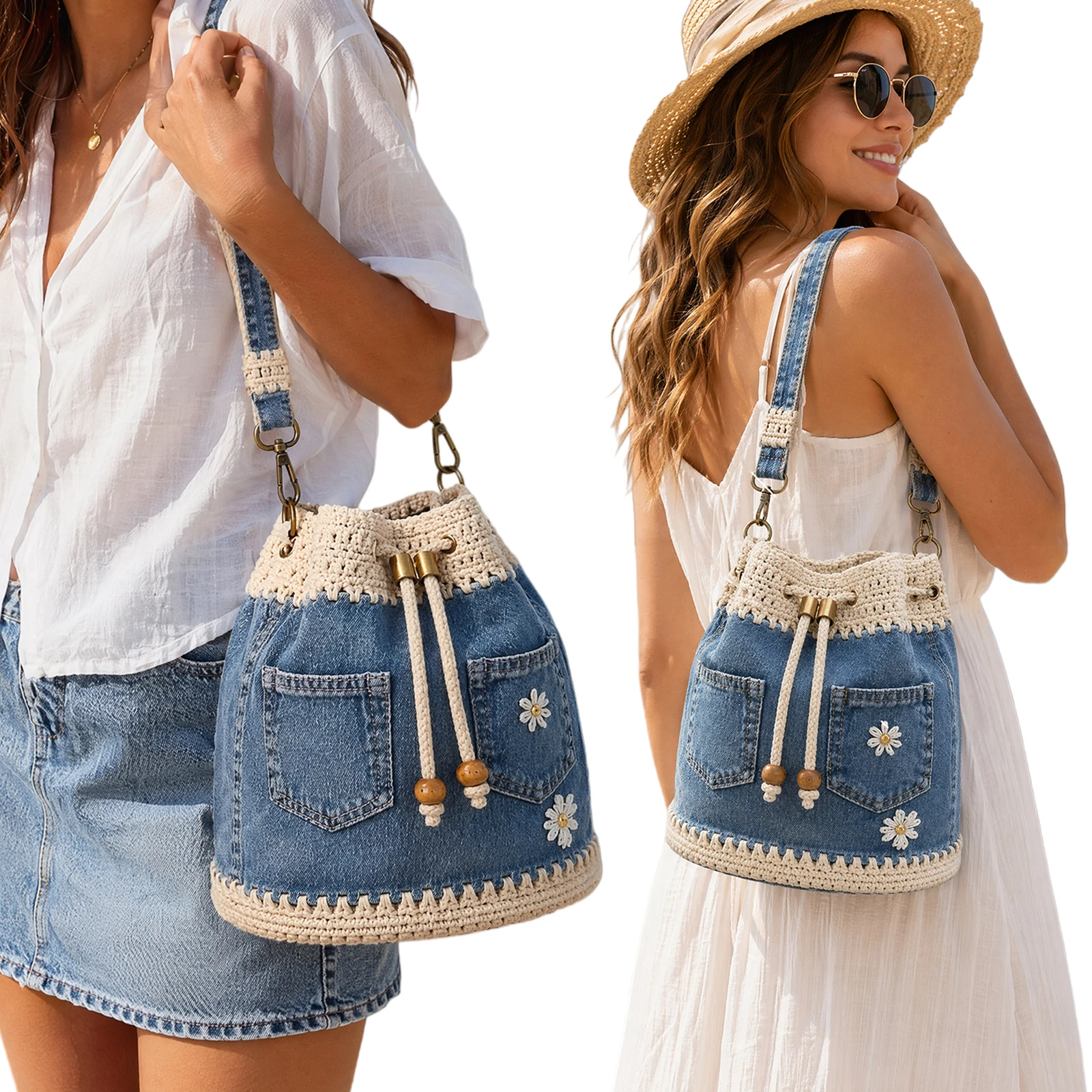 Bolso de Ganchillo de Mezclill - Embroidery Jeans reseña y precio