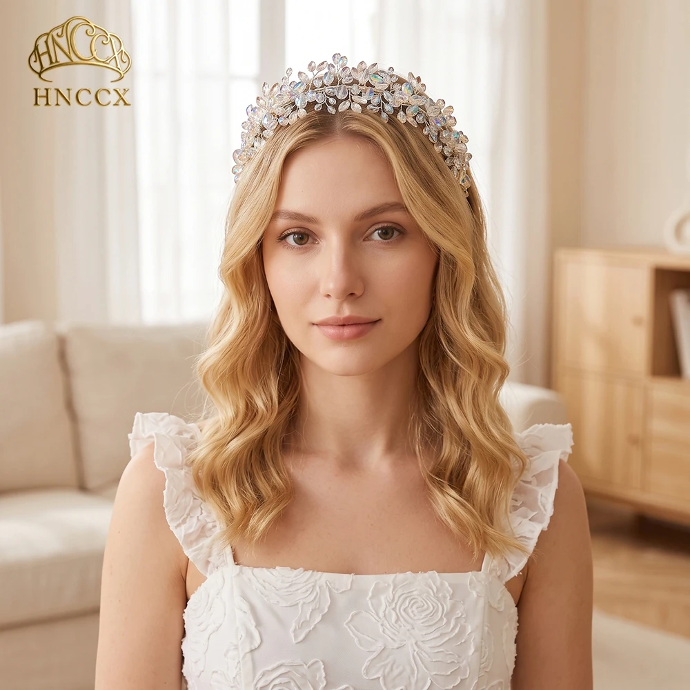 HNCCX Sparkling Rhinestone Bridal Hairhoop Luxurious Crystal Headbands Ladies Suitable Wedding Festival Hair Accessories HP314