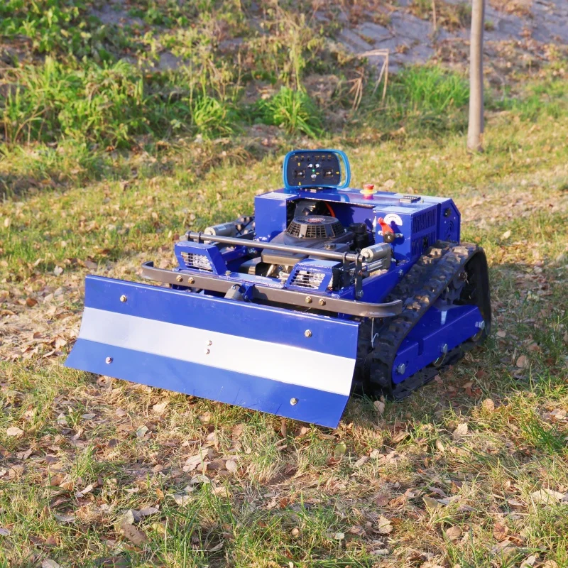 Customized Agricultural Remote Control Lawn Mower - CE EPA Approved All Terrain Rubber Track Robot Grass Cutter