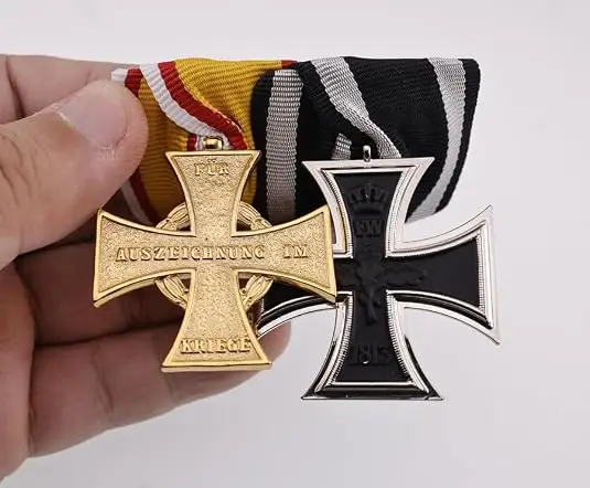 WWI German Medal Bar Ribbon Bar 2R union Reproduction 1914 Honour Cross for Heroic Deeds - view 4