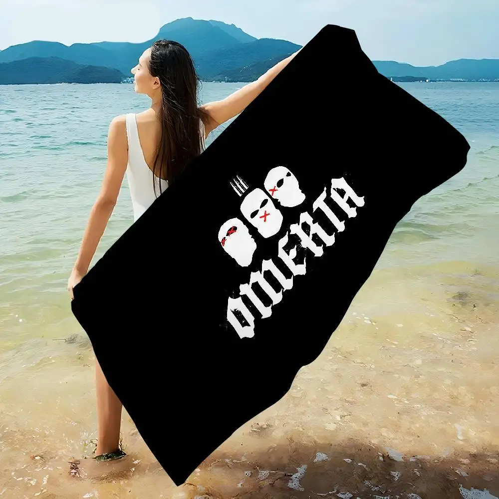 O-Omerta S-Store Logo منشفة شاطئ من الألياف الدقيقة ماصة سريعة الجفاف ناعمة لليوجا والسباحة ومنتجع تسلق الجبال #4