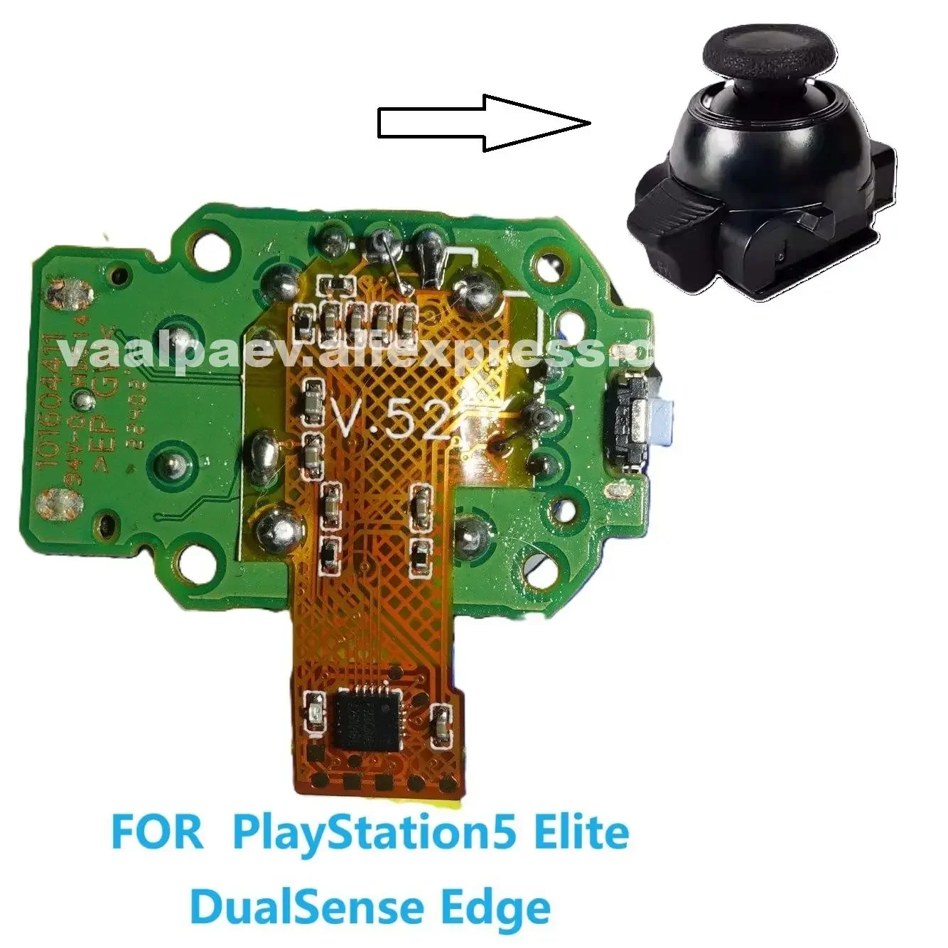 For PS5 DualSense Edge Wireless Controller Module Hall Effect Analog Joystick Calibration Boards V52 Driver PCB