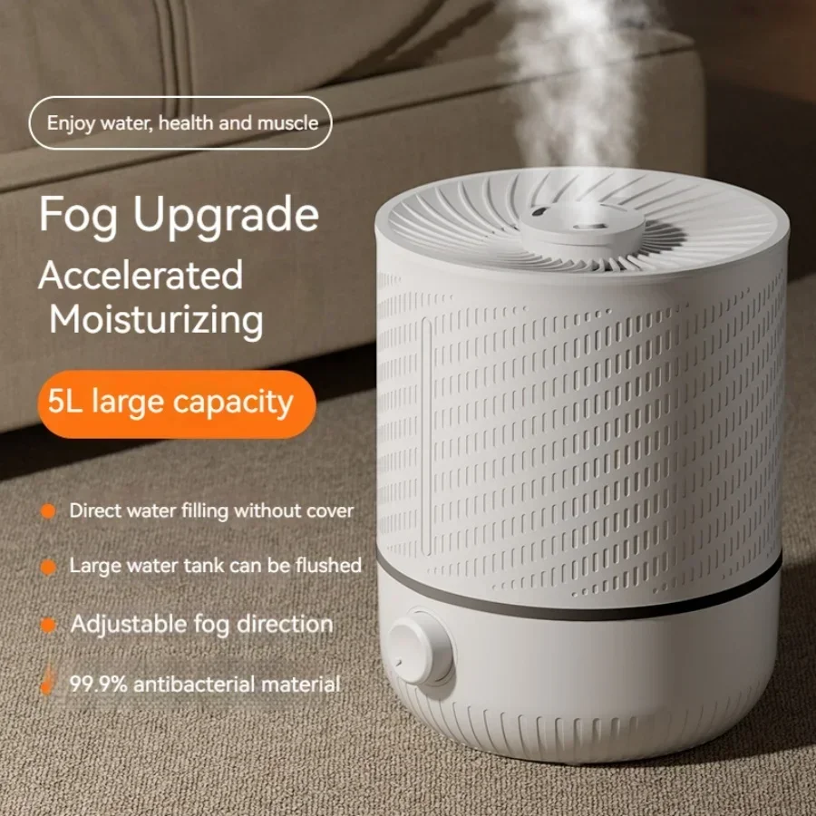 

5 liter High frequency humidifier large capacity large spray bedroom air humidifier,31 dB silent air humidifier for home