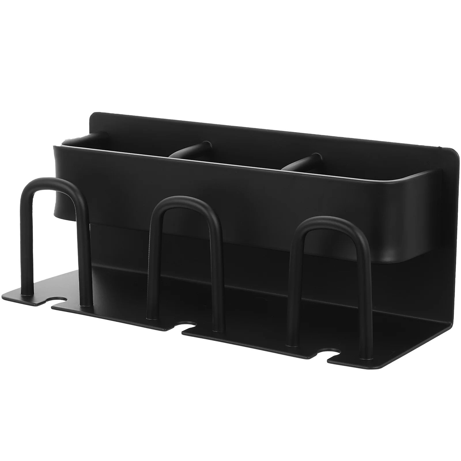 الحمام جدار فرشاة الأسنان رف الألومنيوم حامل فرشاة الأسنان متعددة الوظائف معجون الأسنان كأس التخزين المنظم توفير المساحة #3