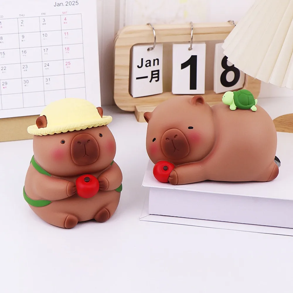 

Savings Tank Capybara Piggy Bank Large Capacity Model Capybara Money Boxes Cartoon Collectible Capybara Kids Storage Box