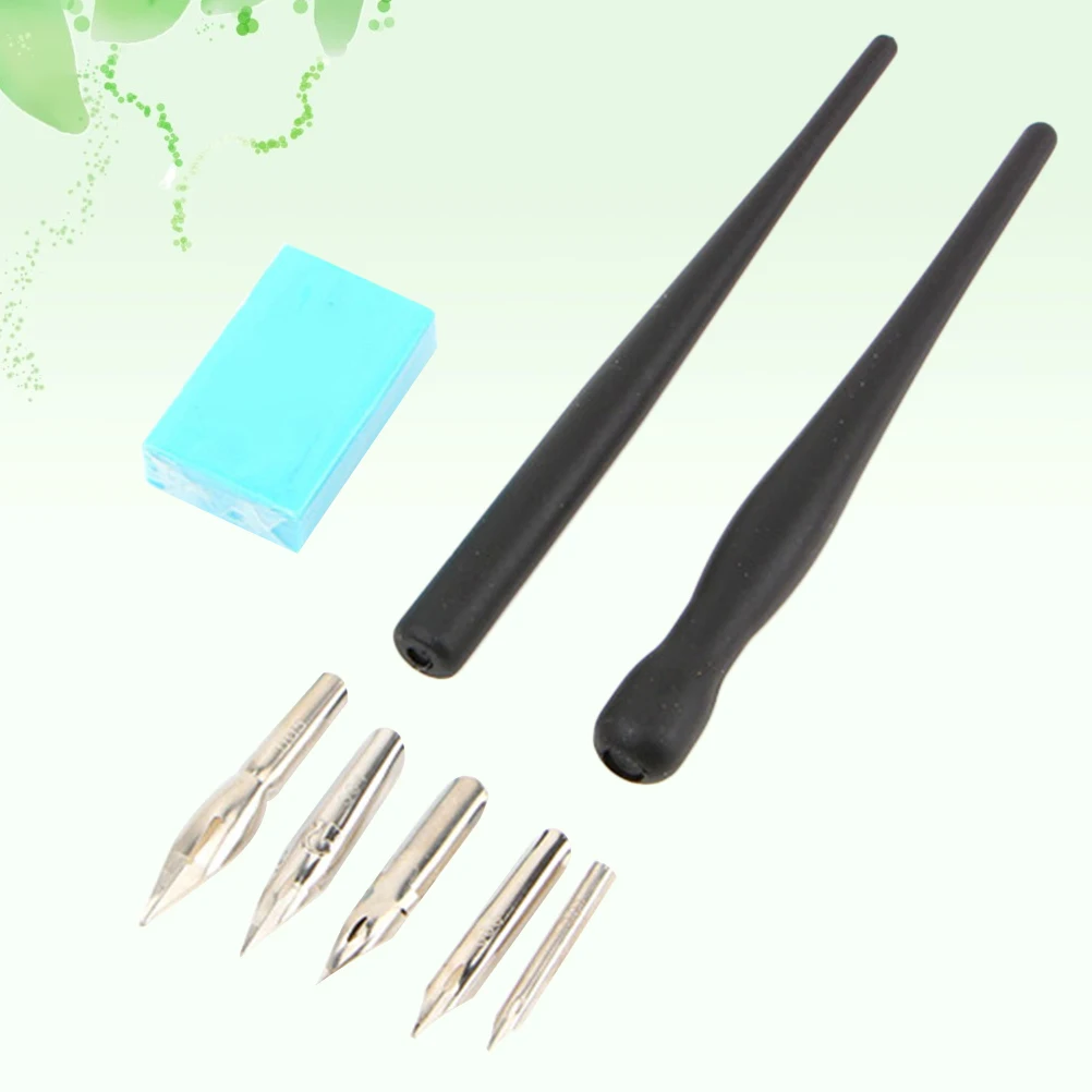 1 Set Cartoon Dip Pen Set mit Kunststoffgriff für Komfortablen Halt, Ideal für Künstler, Kalligraphie, Skizzieren, Zeichnen und Schreiben