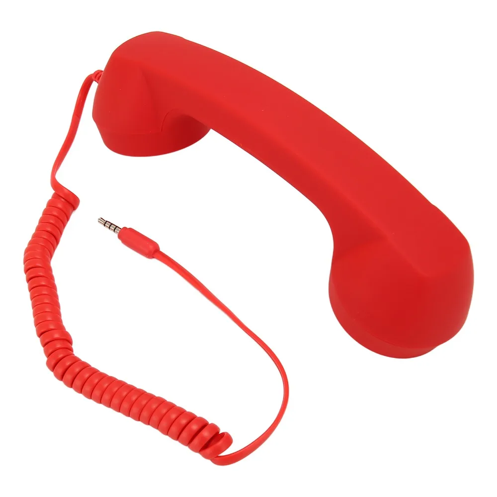 Adjustable Tone Retro Telephone Receiver Wired Connection Radiation Proof Handset 3.5mm Plug Handset Mobile Communication