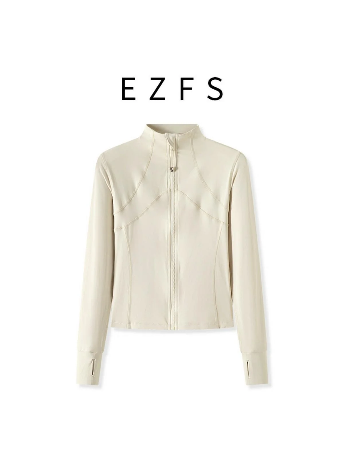 

Новая женская одежда Long Sve Yoga Sports Jaet для бега и фитнеса, верхняя одежда для спортзала с воротником-стойкой, топ