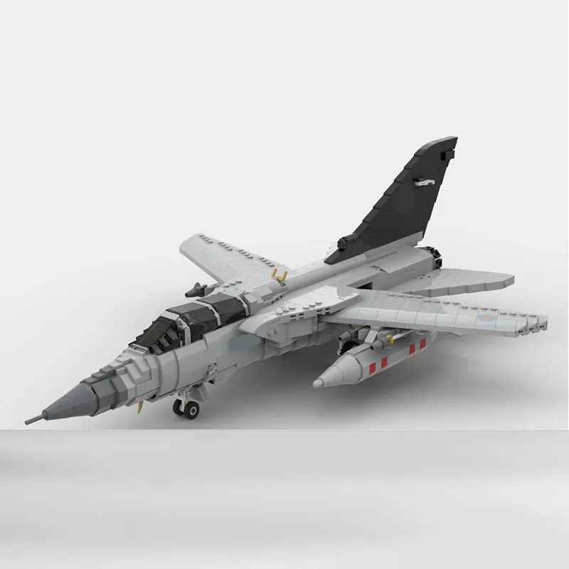 Popular Military Aircraft MOC Building Brick Tornado Super Jet Fighter Modular Technology Gift Holiday Assemble Child Toy Suit