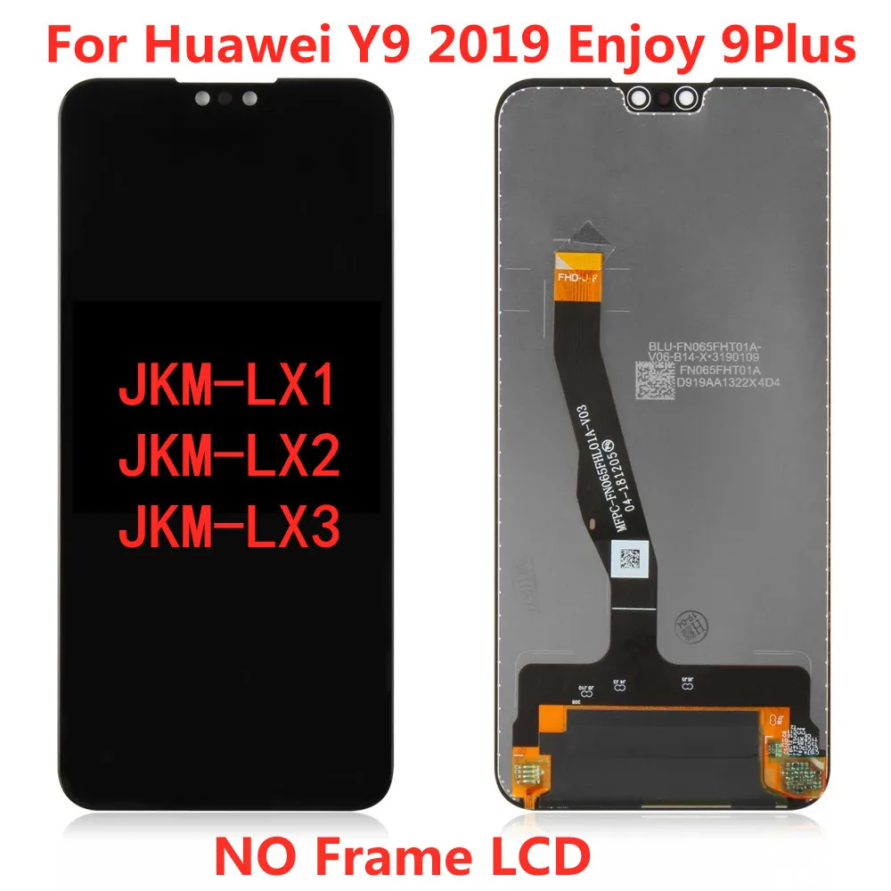 Text For HUAWEI Y9 2019 Lcd  Display Screen LCD For HUAWEI Y9 2019 Enjoy 9 Plus Screen JKM-LX1 JKM-LX2 LX3 Touch LCD