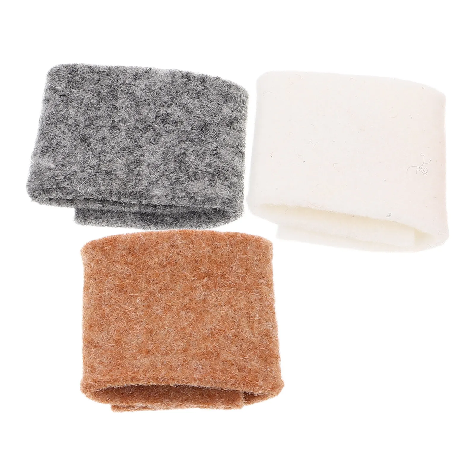 3Pcs Erhu Tone Filter Pads Wool Felt Noise Reduction Sound Dampening Mute Accessories for Traditional Erhu Instrument Tone