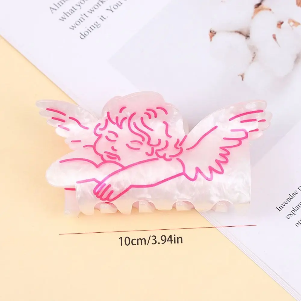 لطيف الاكريليك الملاك الشعر مخلب بالون نجمة زهرة مشبك شعر الهندسة أغطية الرأس قنديل البحر القرش كليب الفتيات