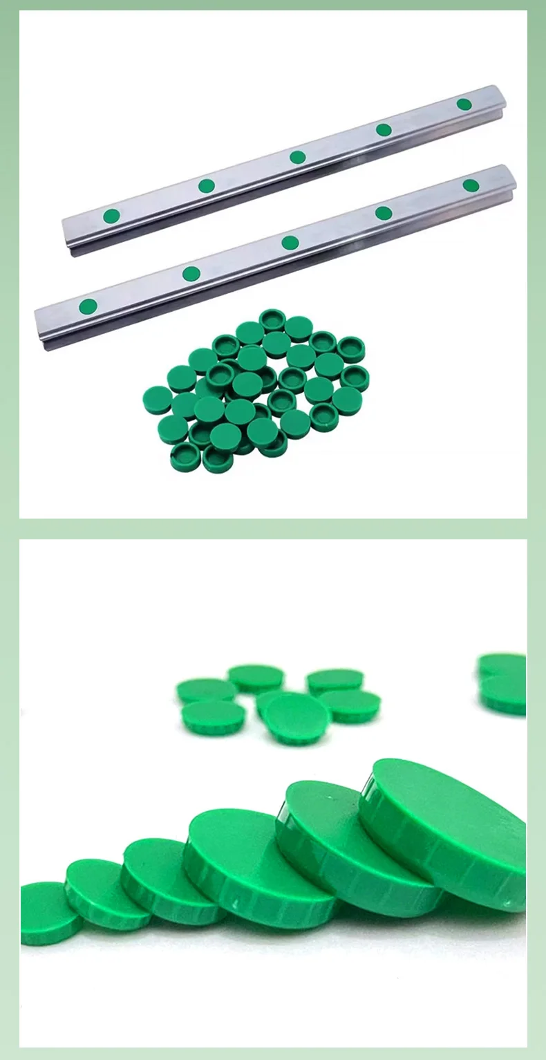 Staubschutz 100 Stück HGR/EGR Linearführung Staubschutz Schraubenlochkappe Führungsdichtung Grüne Staubkappe – Detail 9