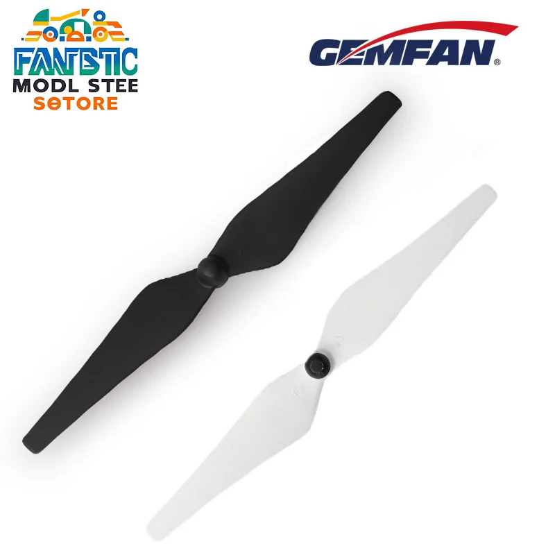 Gemfan Self-Locking Nut Fiberglass Nylon White Black 9443 9-Inch Blade 1 Pair Of Forward And Reverse Propellers Multi Rotor