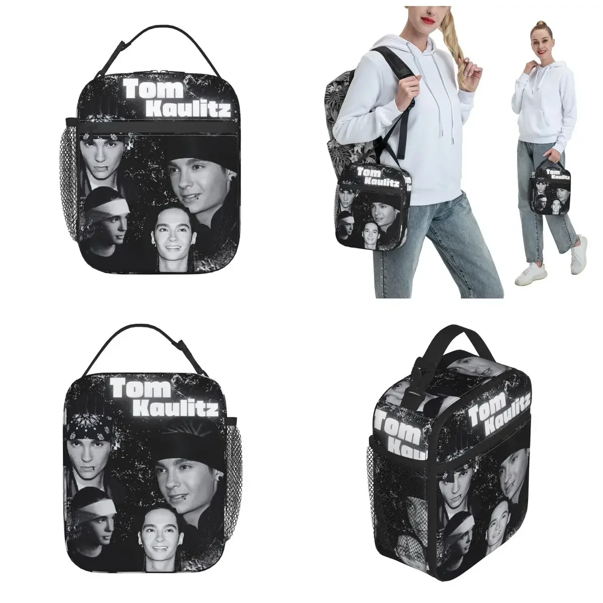 Tokio Hotel Tom Kaulitz Thermal Insulated Lunch Bag for Office Portable Food Bag Container Men Women Thermal Cooler Food Box