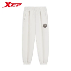 Xtep Knitted Cropped Pants For Men 2024 Autumn Basketball Loose Comfortable Breathable Sweatpants  Athletic Bottoms 876329840092