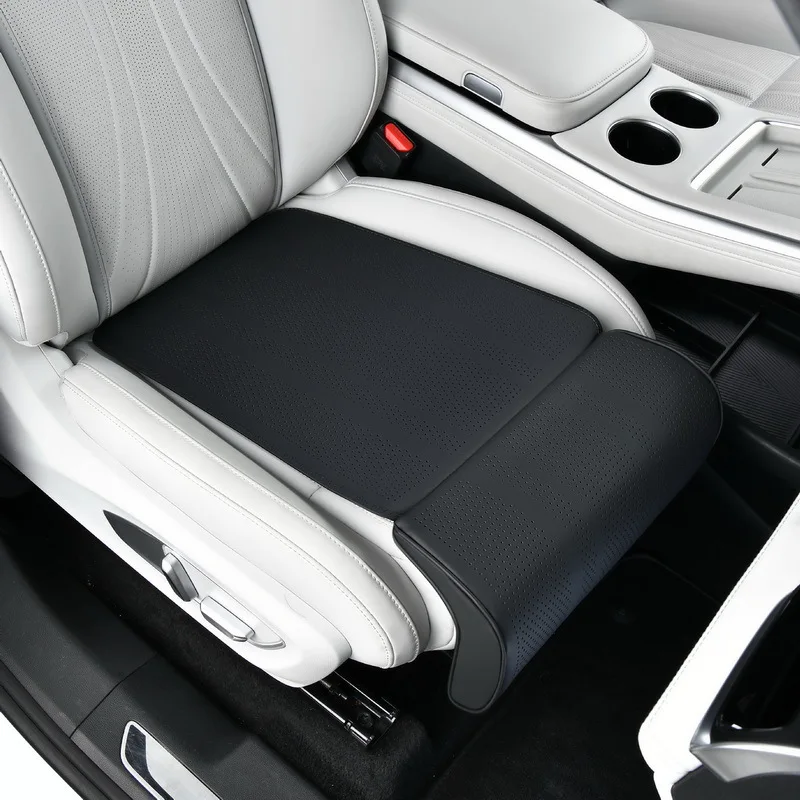 Car Seat Cushion with Leg Support Universal Car Seat Protection Cover with Extension Leg Rest Padding Relieve Fatigue