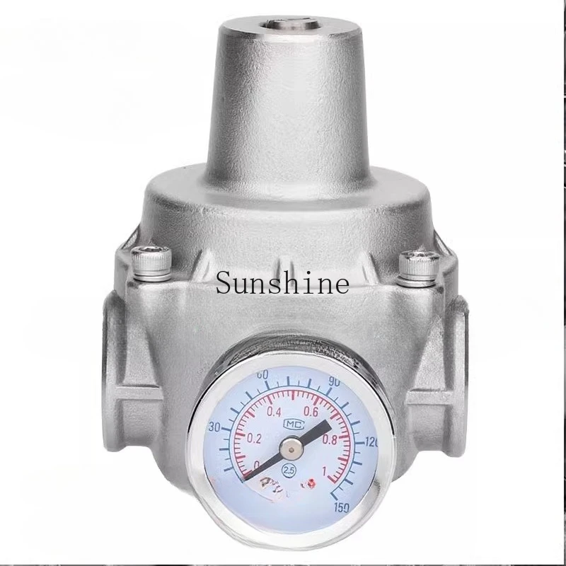 Бытовой редукционный клапан водопроводной воды, регулируемый YZ11X-16P, ответвительная труба с резьбой из нержавеющей стали