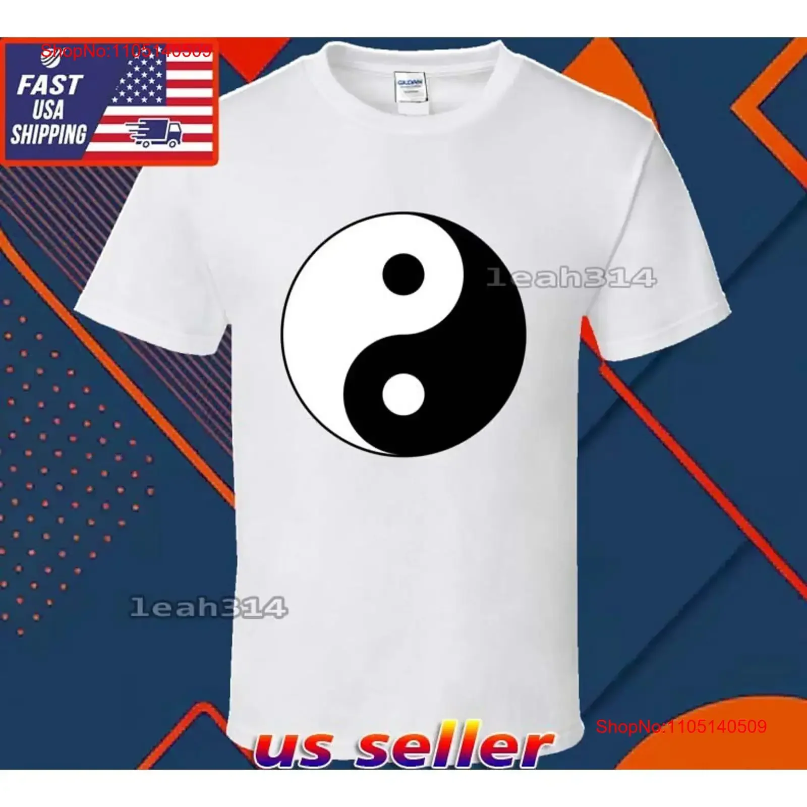 

Новая футболка Ying Yang с большим логотипом, забавная американская футболка США, размер S 5XL, винтажная стираная графика, удобный топ для повседневной носки, унисекс