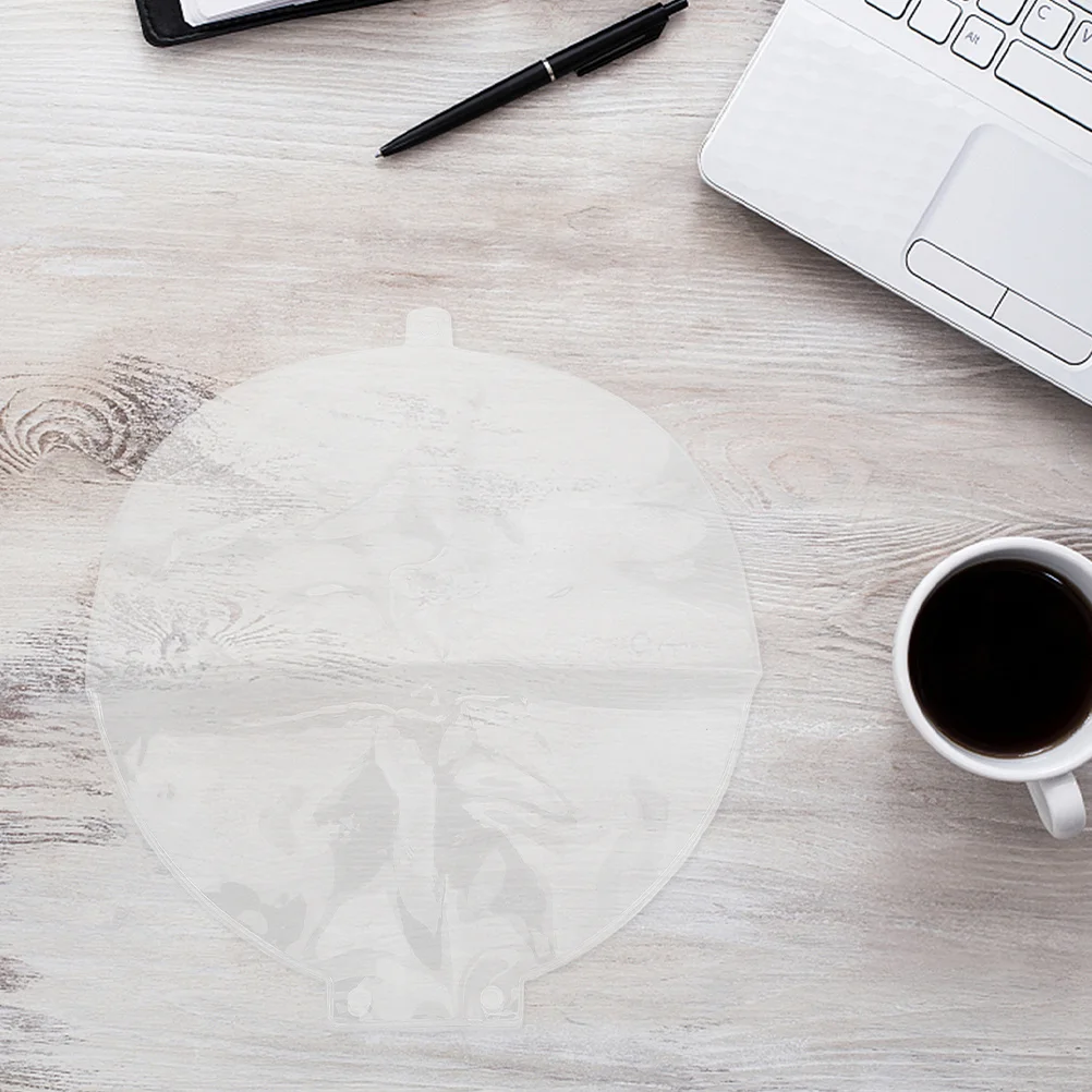 

2Pcs Foldable Hand Fan Storage Bag Transparent PVC Dust Cover for Round Chinese Japanese Style Fans Ideal for Outdoor Weddings