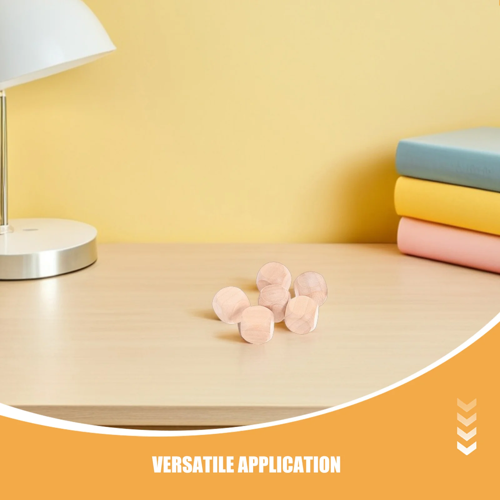 Coins arrondis lisses vierges en bois à Six faces, 50 pièces, pour bricolage, Graffiti artisanal, jeu de société, fournitures de fête, 18Mm