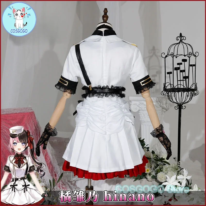 COSGOGO NIJISANJI Vtuber VSPO Hinano Tachibana Cosplay Costume Halloween Outfits Women New Suit Uniform