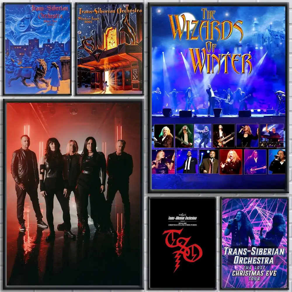 Classic Band Trans-Siberian Orchestra Poster HD Self-Adhesive No Residue After Removal Ideal for All Kinds of Wall Decor