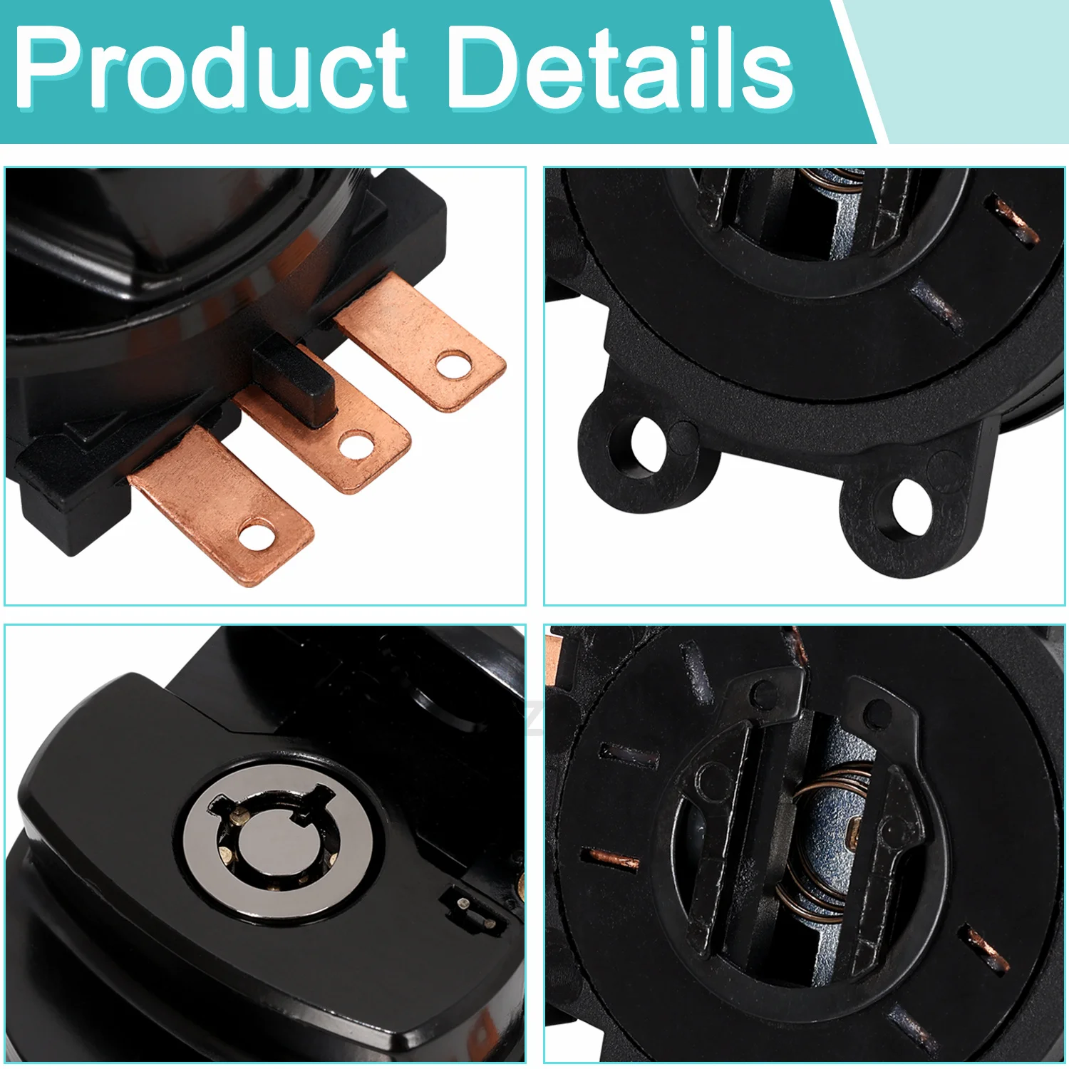 Motorcycle 3-Position Ignition Switch Lock With Keys For Harley Road King FLHR Softail Heritage Dyna Fat Boy Low Rider 1993-2013