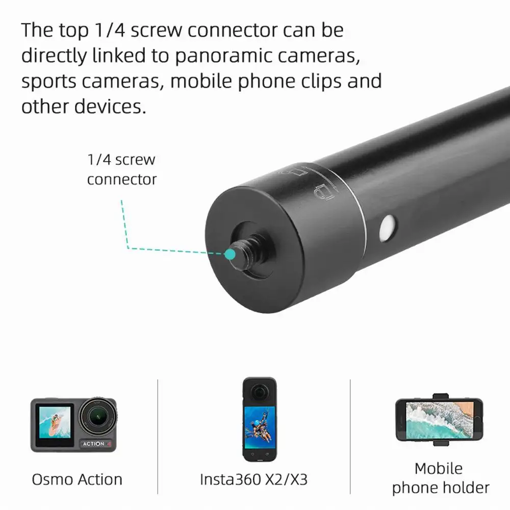 131cm Universal Action Kamera Verlängerung stange verstellbarer Export bar Stick für Osmo Action / Gopro Insta360 One Action Kamera