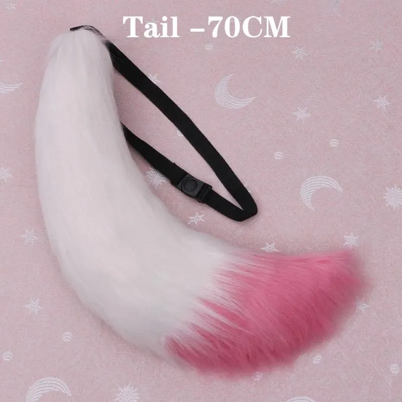 9cm Faux Fur Fox Tail - Perfect for Cosplay, Halloween, Christmas, Parties, Anime Conventions, and Live Stream