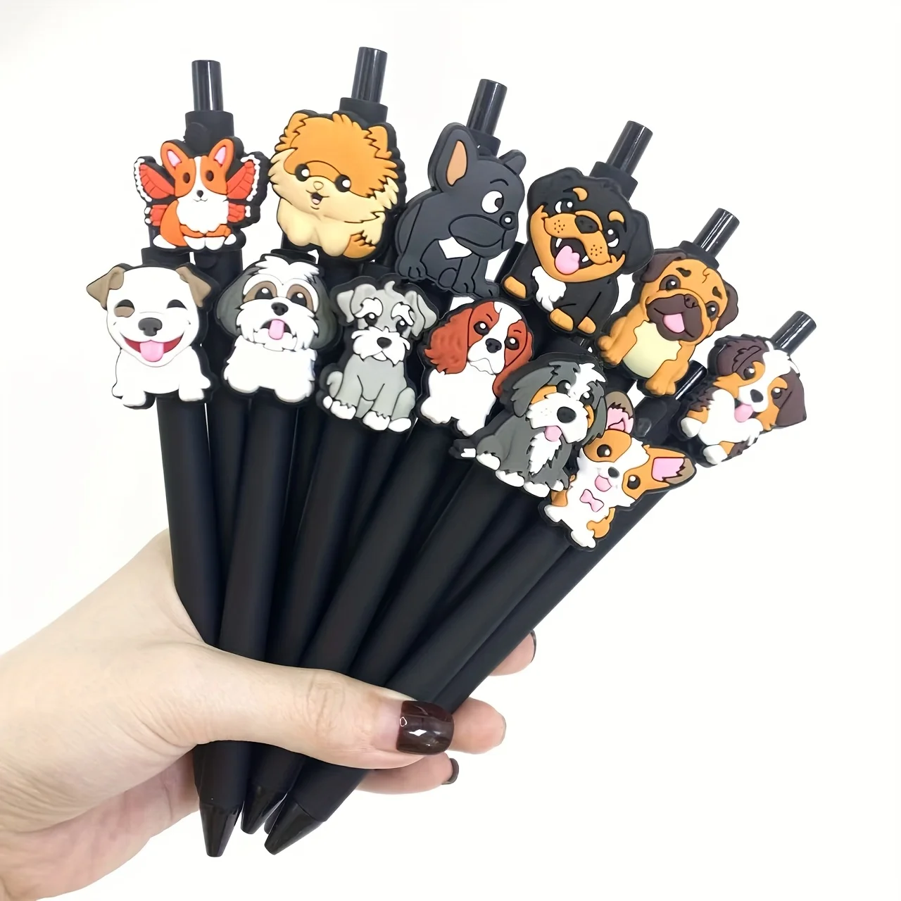 

6 шт./12 шт., шариковая ручка с рисунком собаки, шариковая ручка с изображением животных, собаки, специальная ручка для офиса и обучения, ручка для письма