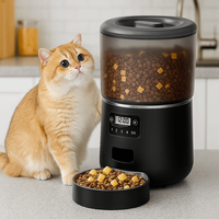 4L Smart Pet Feeder Stainless Steel Bowl Remote Control Cat Automatic Feeder 9-Meal WIFI Enabled APP Control Feeder