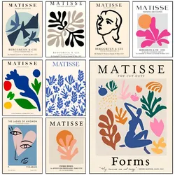 Henri Matisse Poster Self-adhesive Art Waterproof Paper Sticker Coffee House Bar Room Wall Decor